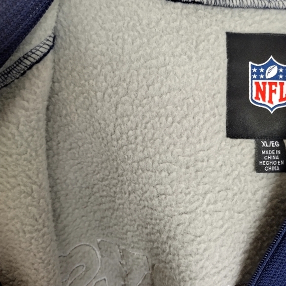 NFL Dallas Cowboys heavy knit fleece full zip hooded jacket sz Xl - Picture 4 of 7